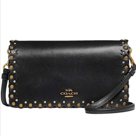 Coach Handbags - Coach Hayden Foldover Scalloped with Rivets